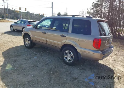 2003 Honda Pilot Ex-L from USA, damaged, VIN 2HKYF18613H613607